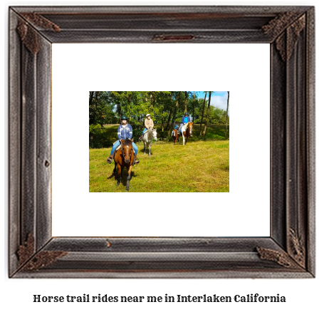 horse trail rides near me in Interlaken, California